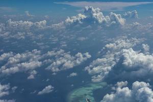 maldives aerial view landscape photo