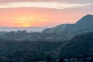 LOS ANGELES, USA - AUGUST 3, 2014 - los angeles view from observatory photo