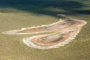 Saline aerial view in shark bay Australia photo