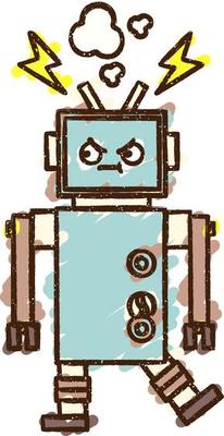 Robot Chalk Drawing