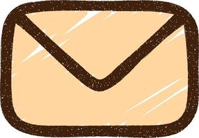 Envelope Symbol Chalk Drawing vector