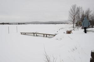 laponia en invierno foto