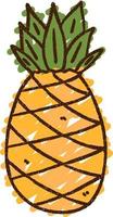 Pineapple Chalk Drawing vector