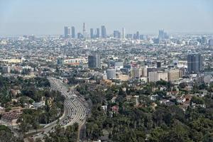 carretera congestionada de los angeles foto