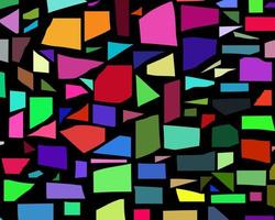 Background of different geometric shapes of different colors vector