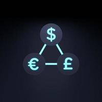 Currency exchange icon. 3d render illustration. photo