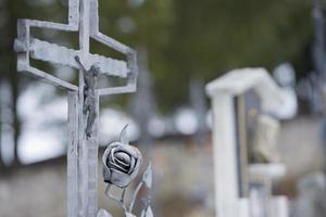 mountain cemetery iron cross photo