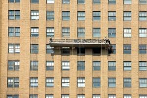 limpieza de ventanas de rascacielos en manhattan foto