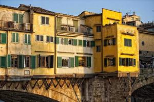 Florence Ponte Vecchio sunset view photo