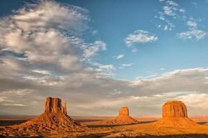 Monument Valley view at sunset photo