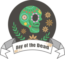 Day of the dead icon, png