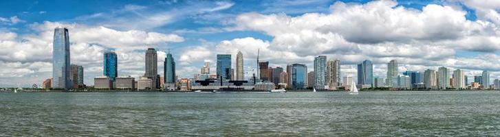 paisaje de nueva jersey desde manhattan ciudad de nueva york foto