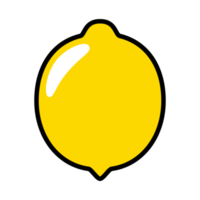 Isolated lemon fruit illustration, perfect for illustrations and learning. png