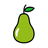 Isolated pear fruit illustration, perfect for illustrations and learning. png