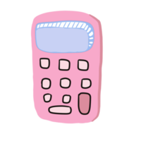 roze schattig rekenmachine png