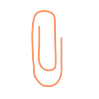 Orange clip Stationary Doodle png