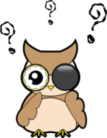 Owl cartoon character png