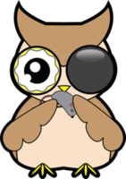 personnage de dessin animé de hibou png