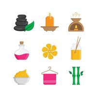 Set Of Spa Element Icons vector