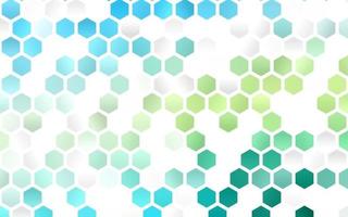 Light Blue, Yellow vector layout with hexagonal shapes.