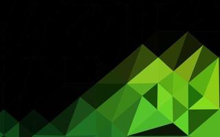 Light Green vector blurry triangle pattern.