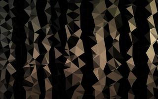 Dark Black vector abstract polygonal texture.