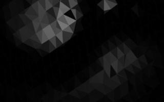 Dark Black vector polygon abstract layout.