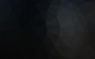 Dark Black vector polygonal pattern.