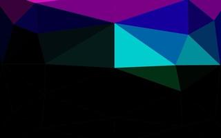 Dark Multicolor, Rainbow vector abstract polygonal layout.