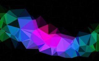 Dark Multicolor, Rainbow vector low poly layout.