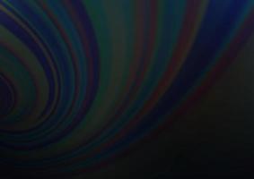 Bokeh de vector negro oscuro y patrón de colores.