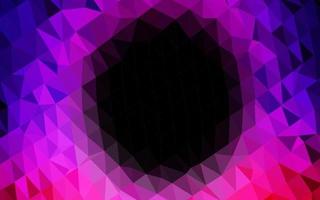 Dark Black vector polygon abstract background.