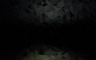 Dark Black vector polygon abstract backdrop.