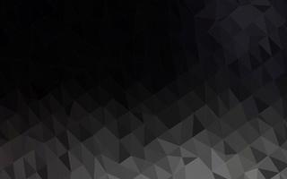 Dark Black vector polygonal background.