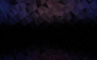 Dark Black vector shining triangular pattern.