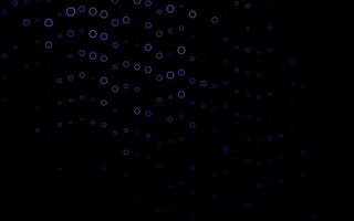 Dark BLUE vector template with circles.