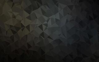 Dark Black vector shining triangular background.