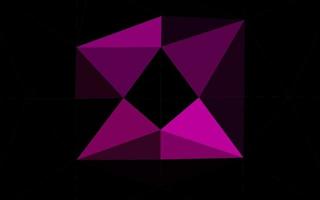 Cubierta de mosaico de triángulo vector púrpura oscuro.