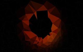 Dark Red vector polygon abstract layout.