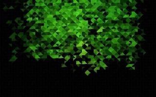 Dark Green vector background with triangles.