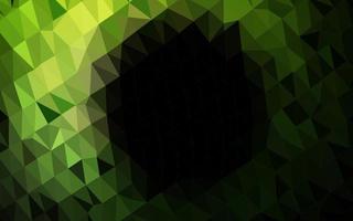 Dark Green vector blurry triangle texture.