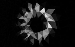 Dark Silver, Gray vector abstract polygonal texture.