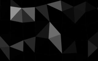 Dark Silver, Gray vector abstract polygonal texture.