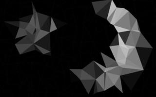 Dark Silver, Gray vector abstract polygonal cover.