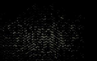 Dark Green vector backdrop with dots.