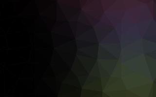 Dark Green vector abstract polygonal texture.