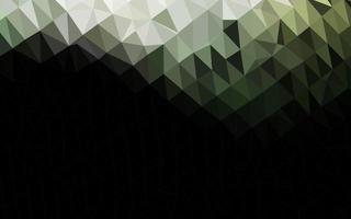 Dark Green vector polygonal background.