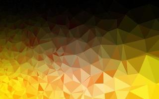 Light Yellow, Orange vector polygonal pattern.