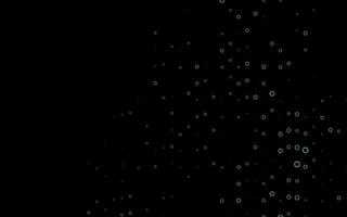 Dark Green vector background with bubbles.