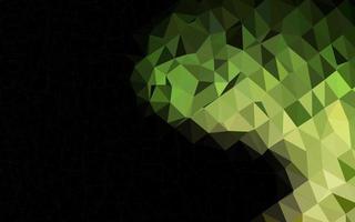 Dark Green vector abstract polygonal layout.